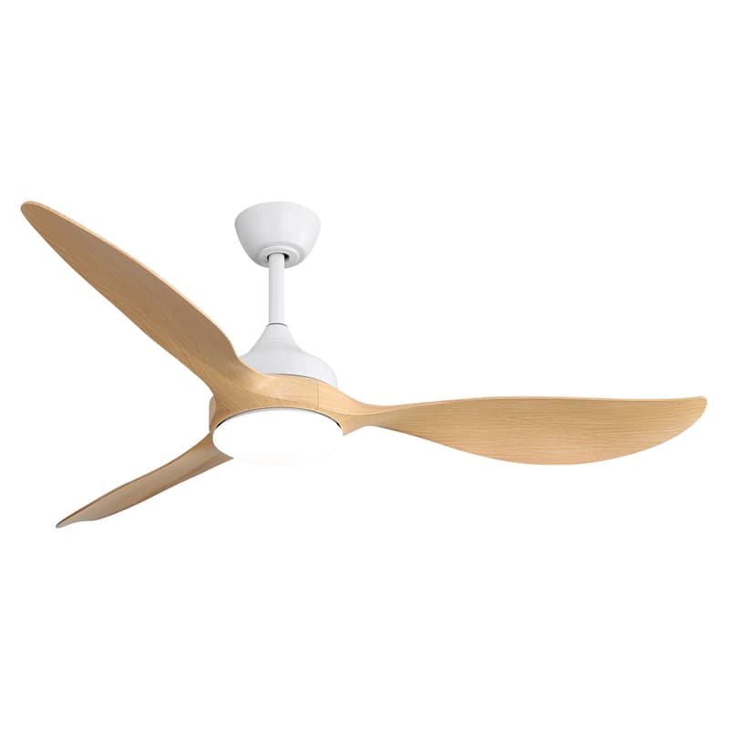 Low Profile Ceiling Fans with LED Light and Remote Control, Indoor/Outdoor 56 Inch Ceiling Fan Lights, Reversible DC Motor