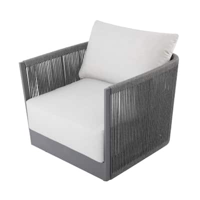Elementi Capri Outdoor Aluminum Lounge Chair with Sunbrella® Cushions