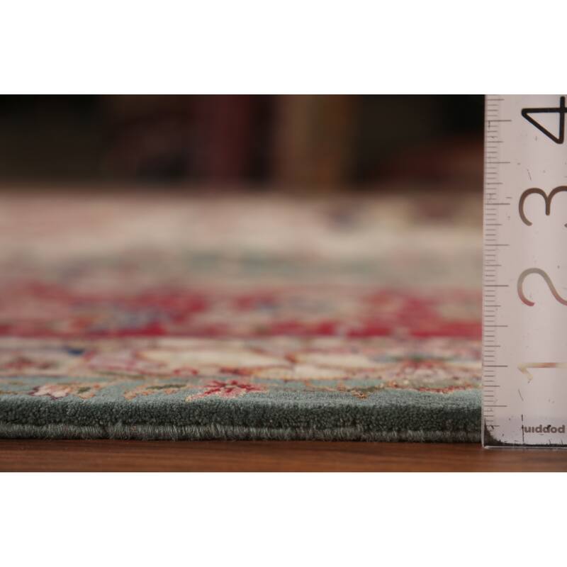 Vegetable Dye Ivory Tabriz Chinese Area Rug Handmade Wool Carpet - 8'2"x 10'7"