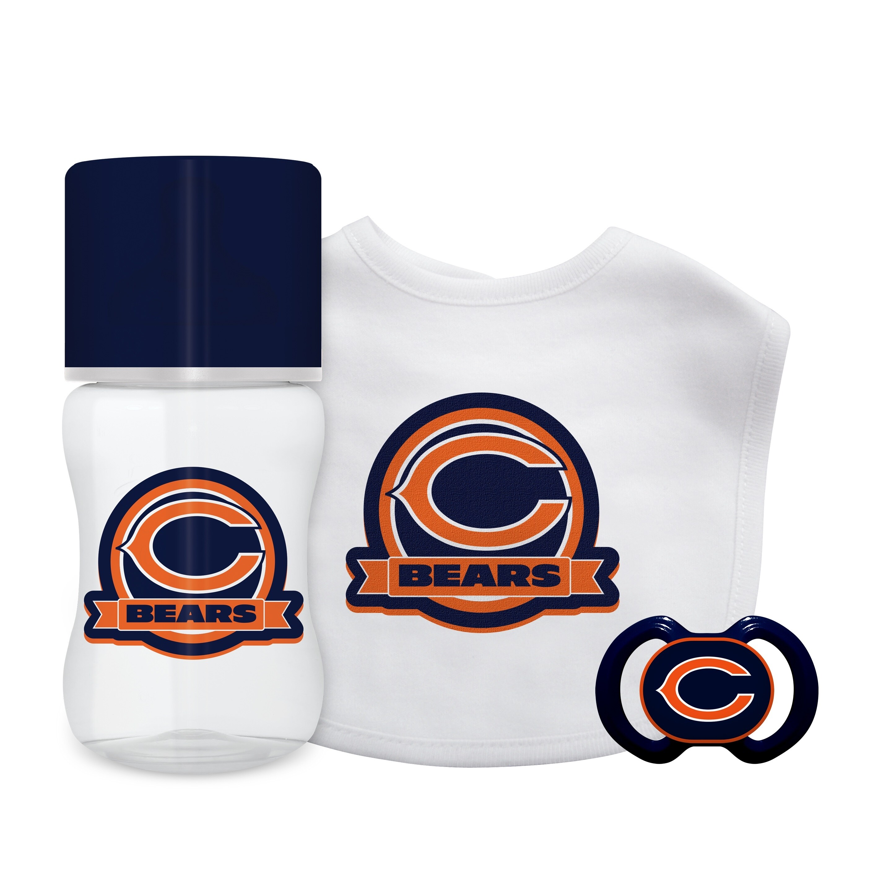 Shop Chicago Bears Baby Gift Set 3 Piece On Sale Overstock