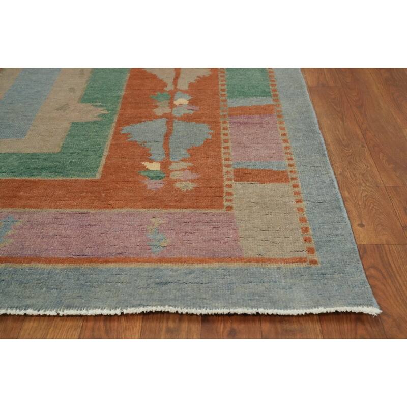 Vegetable Dye Gabbeh Turkish Area Rug Handmade Carpet - 9' 1'' X 6' 0''