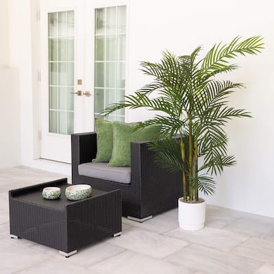Areca Palm Artificial Potted Tree - 6' - Green