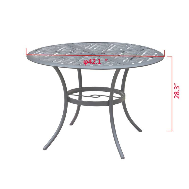 PATIO FESTIVAL 42" Outdoor Round Steel Dining Table