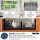 preview thumbnail 3 of 7, Karran Elite Undermount Stainless Steel 32 in. 16-Gauge Double Bowl 60/40 Kitchen Sink Kit