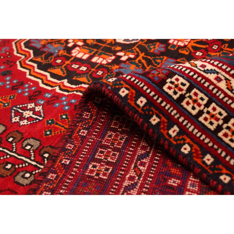 ECARPETGALLERY Hand-knotted Melis Vintage Red Wool Rug - 5'10 x 8'1