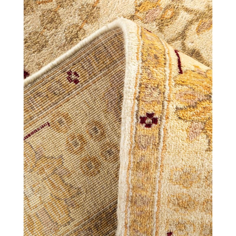 Overton Mogul, One-of-a-Kind Hand-Knotted Runner - Ivory, 3' 0" x 22' 8" - 3' 0" x 22' 8"