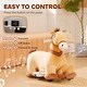 preview thumbnail 3 of 18, 6V Electric Ride-On Pony with Music, PU Wheels, Comfortable Seat, and Handle Control, Ages 3+