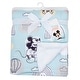 preview thumbnail 5 of 3, Lambs & Ivy Disney Baby Classic Mickey Mouse Blue/White Soft Fleece Baby Blanket