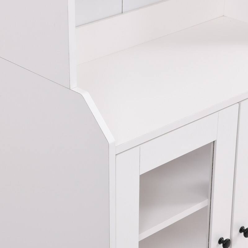 78" Tall Kitchen Pantry,Kitchen Cabinet with Doors and Adjustable Shelves,Storage Cabinet for Kitchen