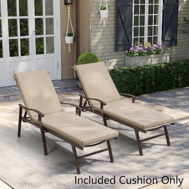 Pellebant Outdoor Patio Chaise Lounge Cushion