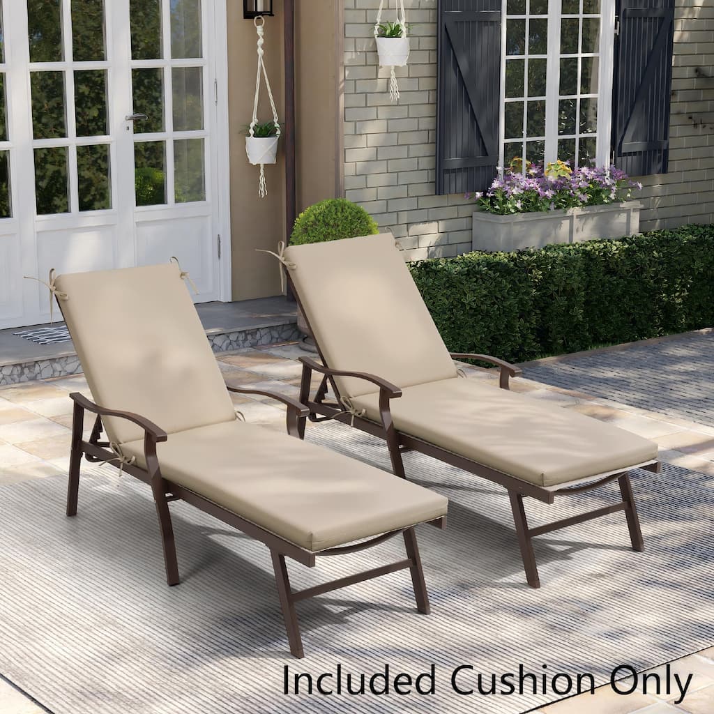 Pellebant Outdoor Patio Chaise Lounge Cushion