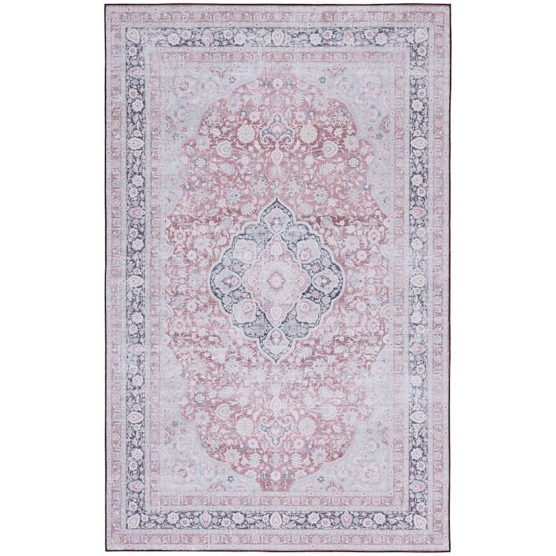 SAFAVIEH Tucson Machine Washable Slip Resistant Ueli Traditional Oriental