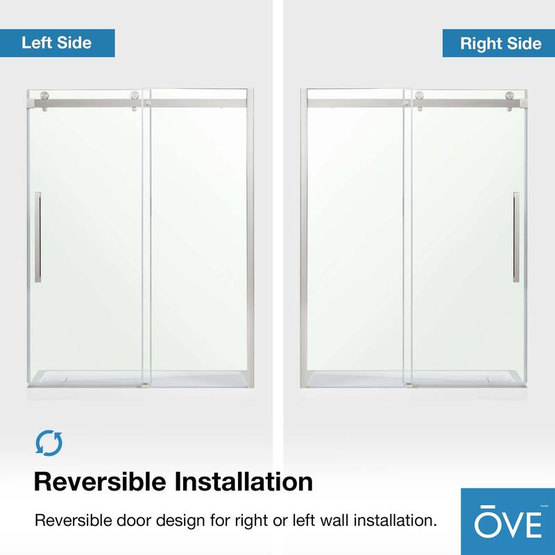 OVE Decors Bel Soft-Close Frameless Sliding Soft Close Shower Door