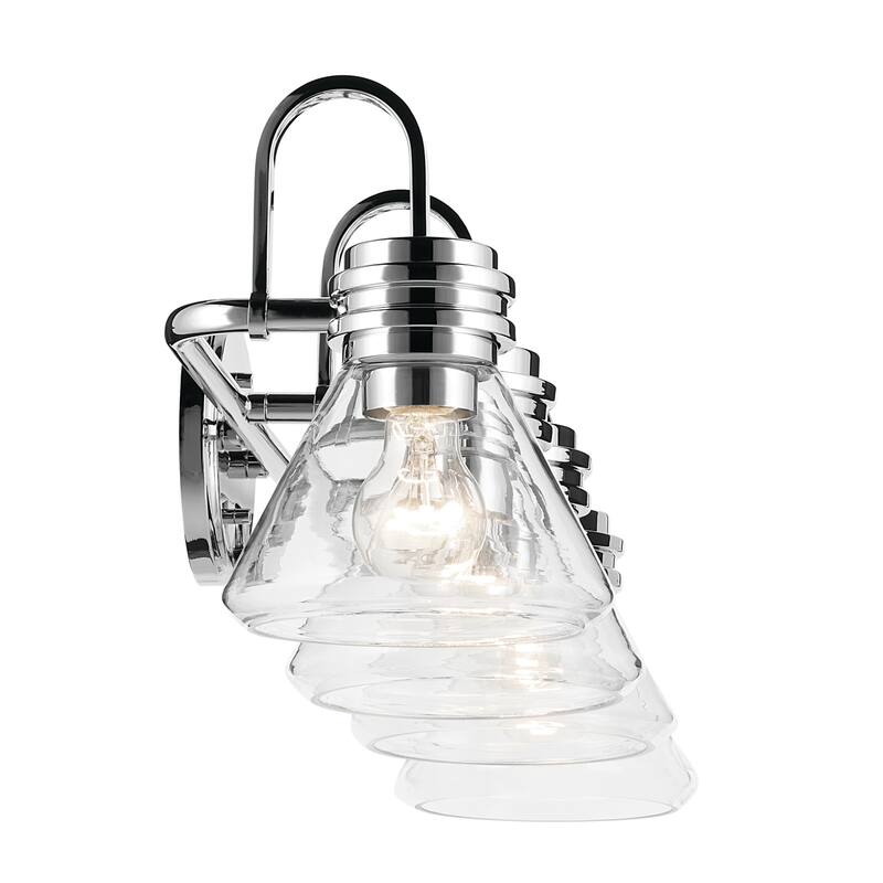 Kichler Lighting Farum 34" 4-Light Vanity Light with Clear Glass in Chrome