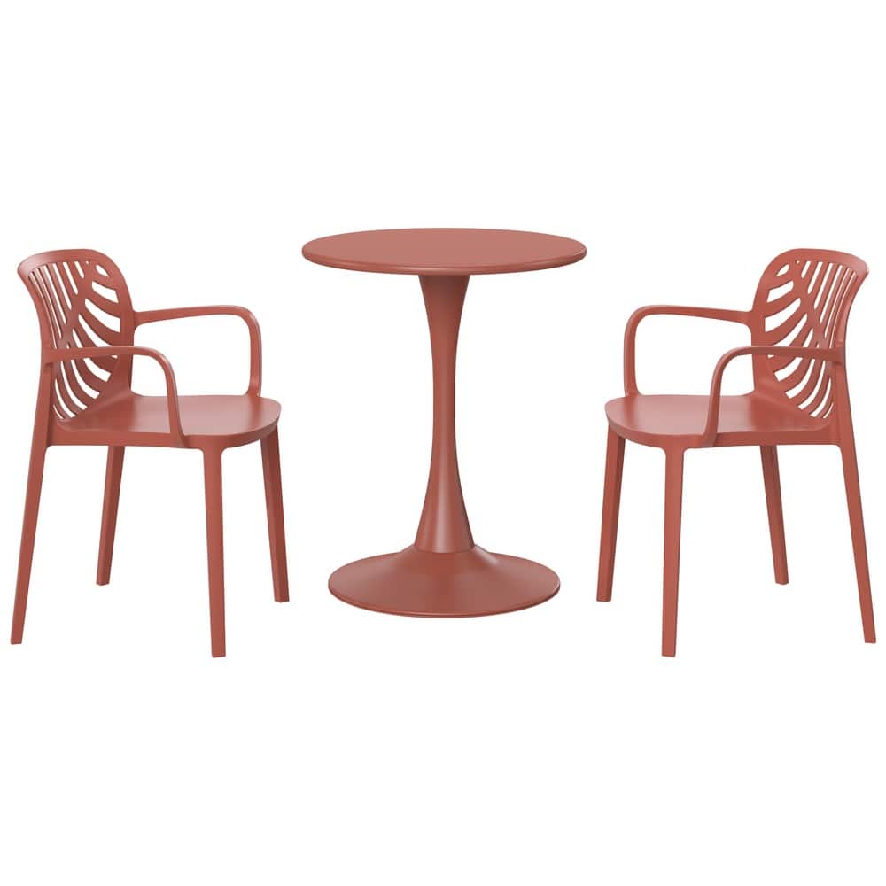 Frond and Form 2-Person Outdoor Round Dining Set