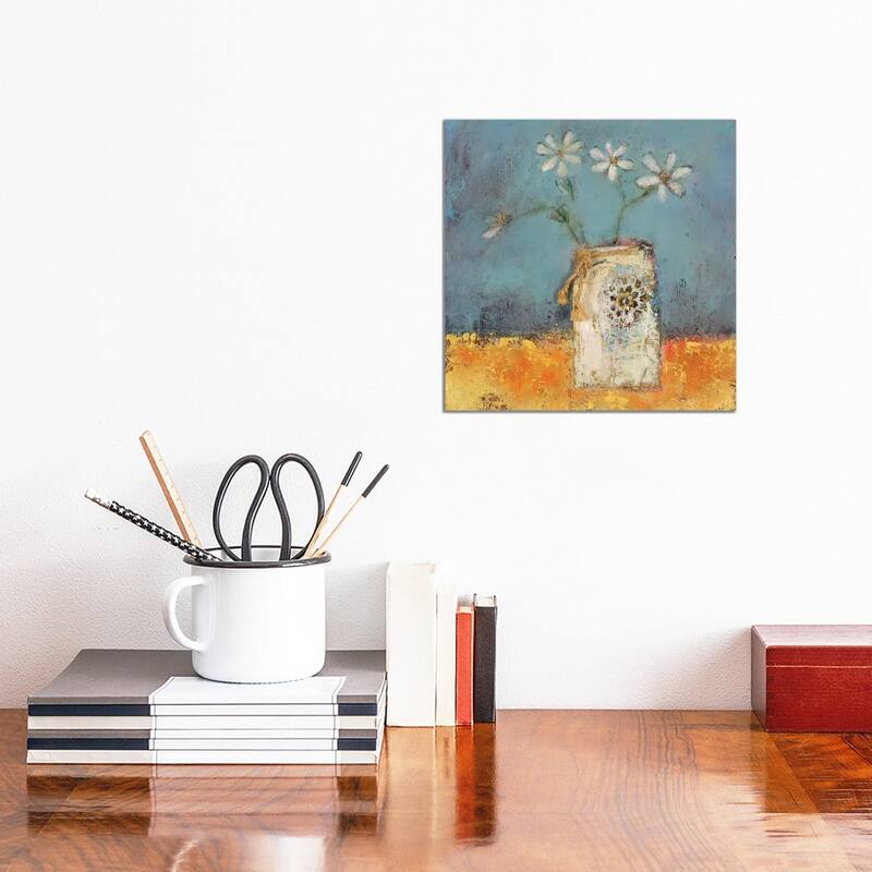iCanvas "Beach Daisies" by Lisa House Canvas Print - 12x12x0.75