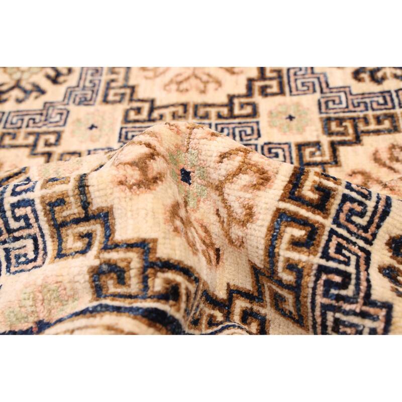 ECARPETGALLERY Hand-knotted 18 Of 20 Pak Finest Mamluk Cream Wool Rug - 8'10 x 11'7