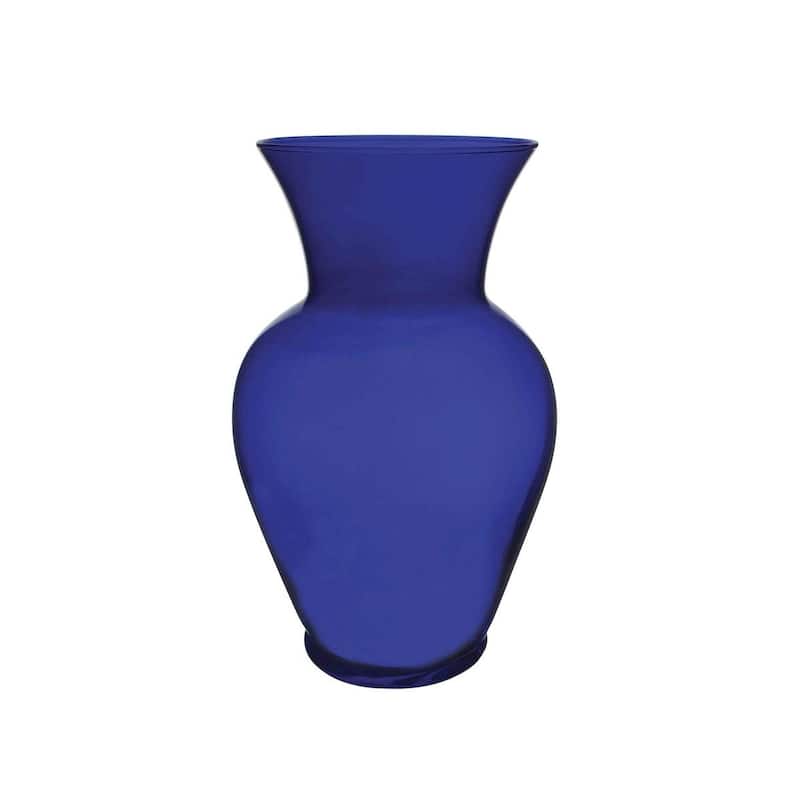 A Cobalt Blue Glass Vase - Blue