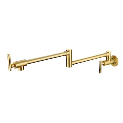 Modern Wall Mount Brushed Pot Filler Faucet