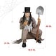 preview thumbnail 8 of 9, Haunted Hill Farm Creepslie the Crouching Grave Digger by Tekky, Premium Talking Halloween Animatronic, Plug-In or Battery