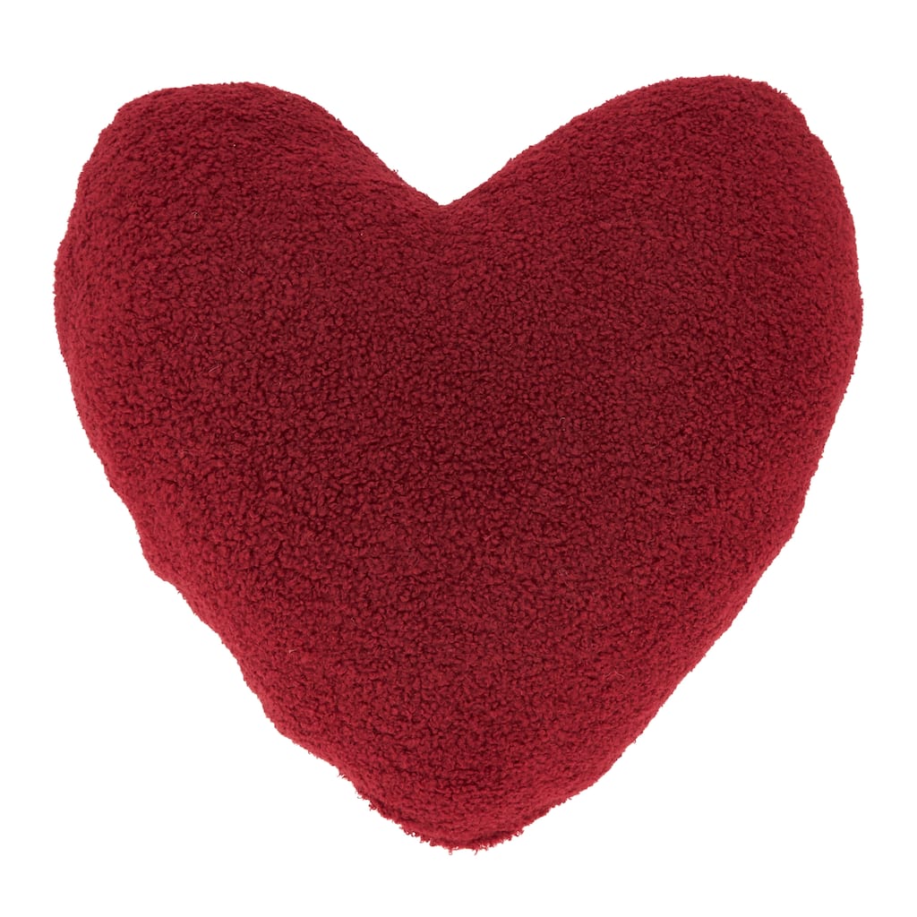 Heart-to-Heart Reversible Poly Filled Throw Pillow