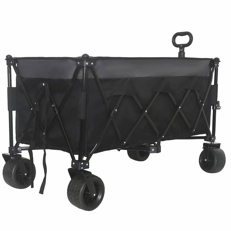 Heavy-Duty Foldable Utility Wagon - 480lbs Capacity, Patented Ultra-Stable Frame