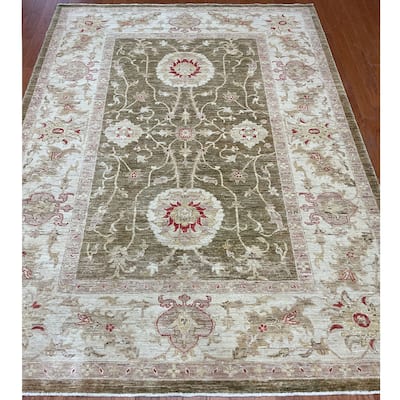 HERAT ORIENTAL Handmade Oushak Wool Rug - 5'7" x 7'10"