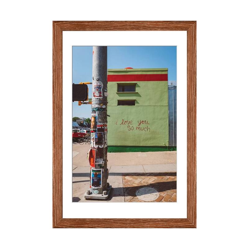 iCanvas "I Love You So Much Austin" by Bethany Young PFA - Walnut - 24x16x1