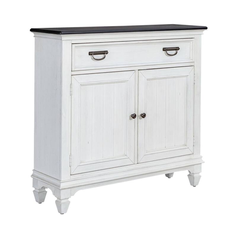 Allyson Park Wirebrushed White Charcoal 42 Inch Accent Hall Console