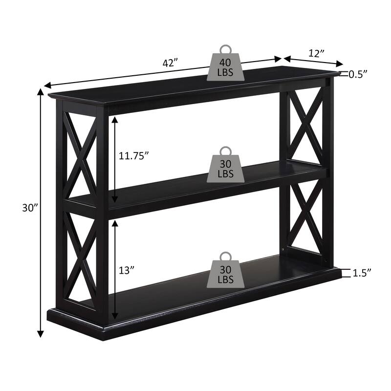 Convenience Concepts Coventry Console Table with Shelves