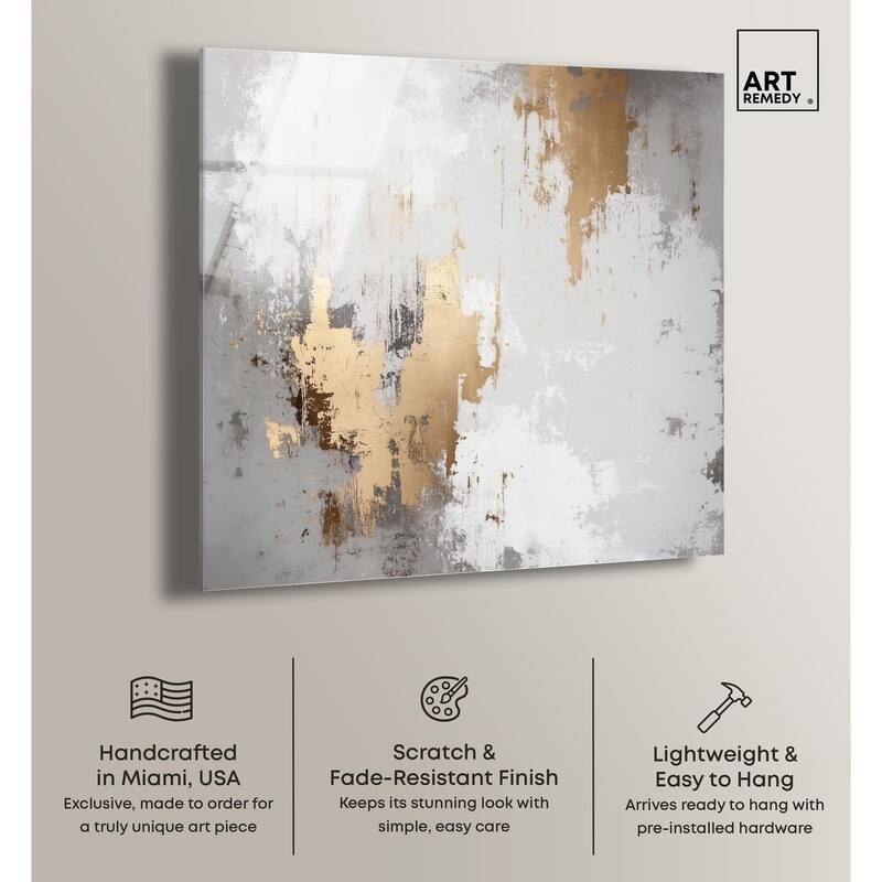 Ghostly Glimmer I Acrylic by Art Remedy, Ready to Hang