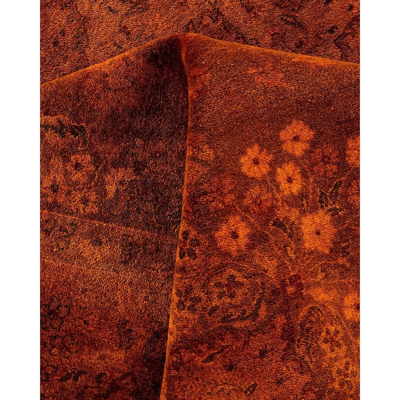 Vibrance, One-of-a-Kind Handmade Area Rug - Brown, 9' 4" x 12' 4" - 9' 4" x 12' 4"