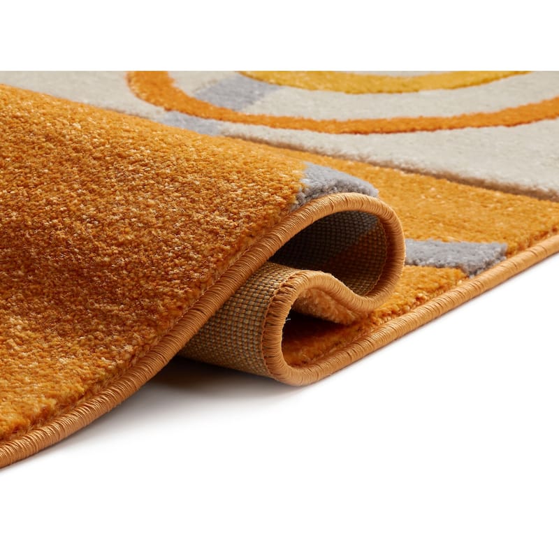 Well Woven Modern Geometric Arcs and Shapes Area Rug - 6'7" x 9'3"