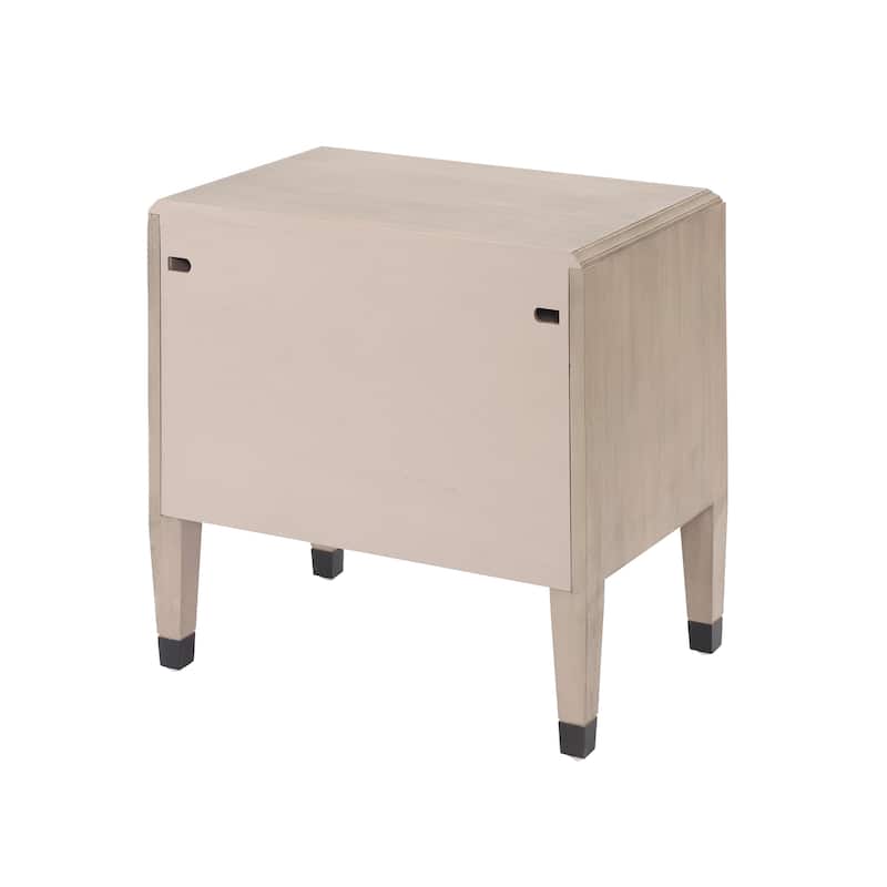 Christopher Knight Home - Classic Modern Classic 2-Drawer Nightstand with Smooth Glide Drawers