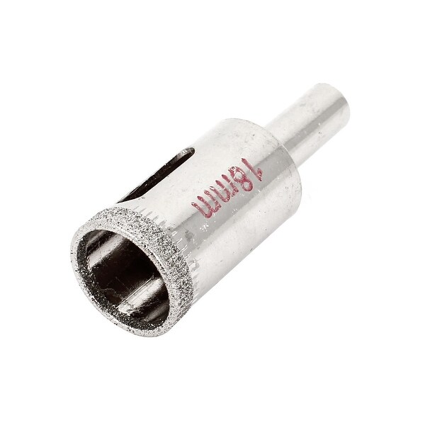 Unique Bargains 18mm Cutting Diameter Diamond Coated Ceramic Tile Glass Hole Saw 50mm Long