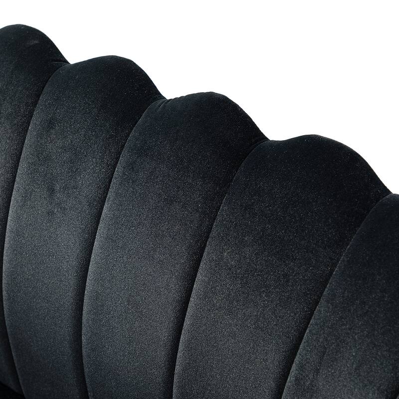 Xabier 52''Loveseat with Flower Shaped Back Design