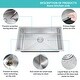 23-1/2 In. Drop-In / Topmount 16 Gauge Stainless Steel Single Bowl Kitchen Sink / Laundry & Utility Sink With 15mm Radius Corner Design - View #9