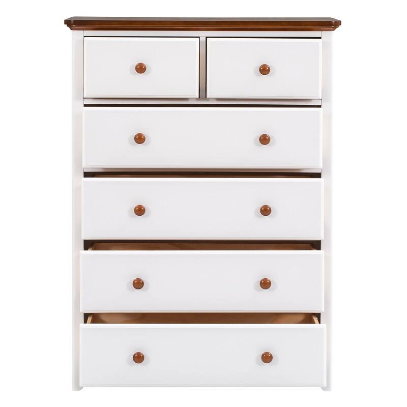 3-Pieces/1-Piece Bedroom Sets Full/Queen Size Platform Bed with Nightstand(USB Charging Ports) and 6-Drawer Storage Chest