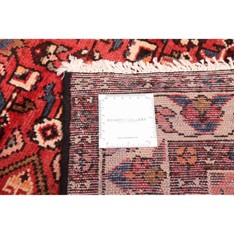 ECARPETGALLERY Hand-knotted Andelz Red Wool Rug - 3'5 x 9'10