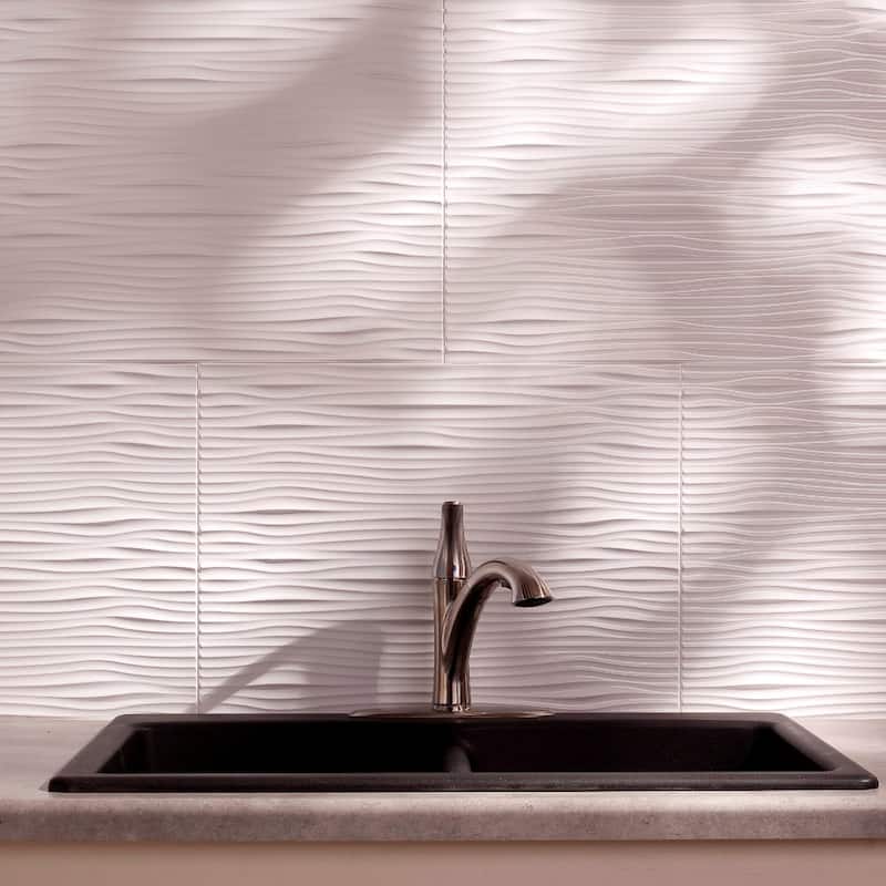 FASÄDE Waves Decorative Vinyl Backsplash Panel