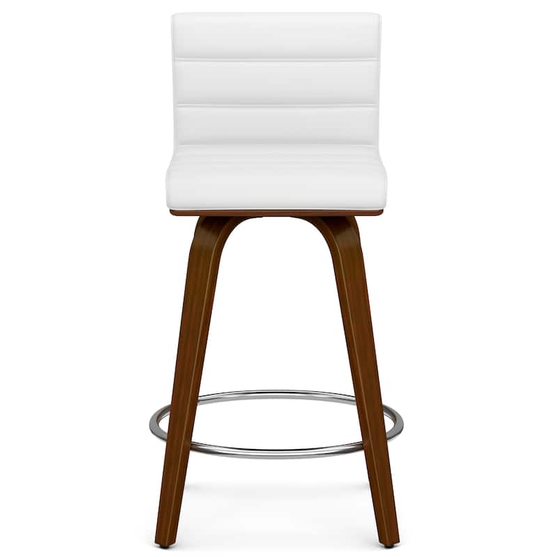 WYNDENHALL Madigan Mid Century Modern Counter Height Stool - 18.9" D x 16.9" W x 34.7" H