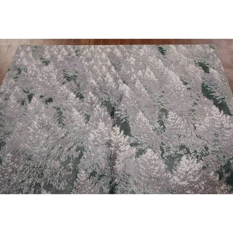 All-Over Abstract Modern Area Rug Handmade Wool Carpet - 6'0" x 9'0"