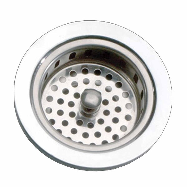 Kitchen Sink Strainer - 3-5/6" Dia. Solid Brass Chrome ...