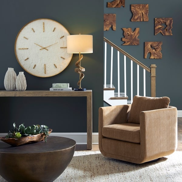 slide 2 of 9, Uttermost Abound Swivel Chair Ginger