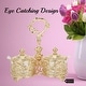 preview thumbnail 5 of 5, Matashi 24K Gold Plated Crystal Studded Two Cup Candy Dish / Salt Holder