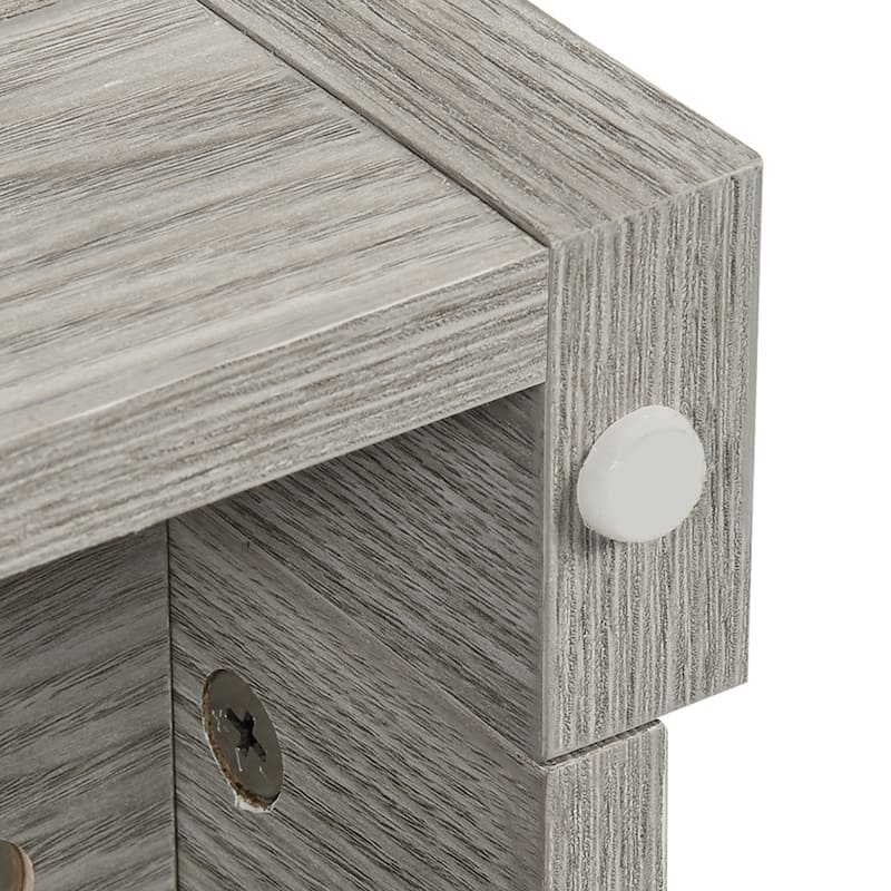 Hidden Cat Litter Box Enclosure Furniture Tall Storage Cabinet with Charging Station