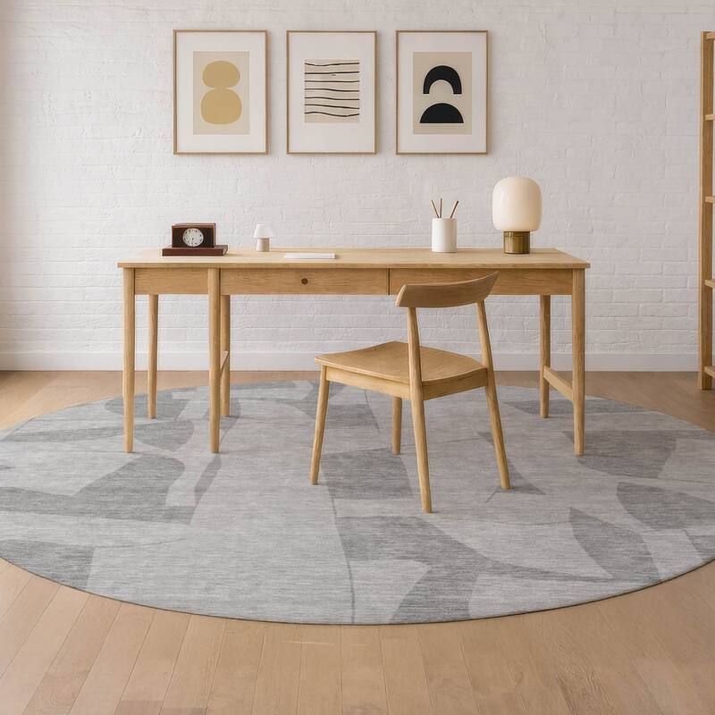 Machine Washable Indoor/ Outdoor Modern Creede Chantille Rug