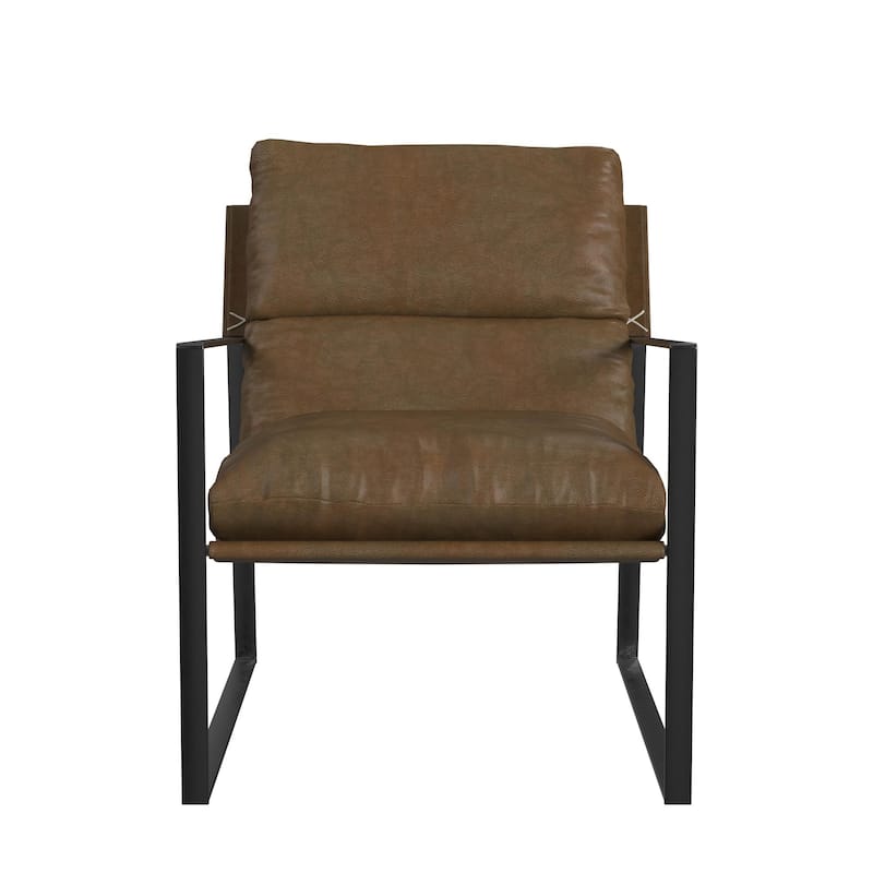Cortney's Collection Varick Faux Leather Accent Chair