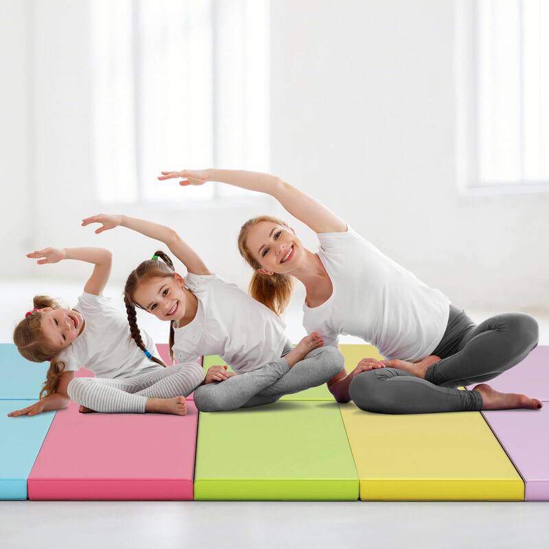 Costway 5-Panel Folding Gymnastics Thick Mat 6.6' x 2.5' Tumbling Mat - See Details