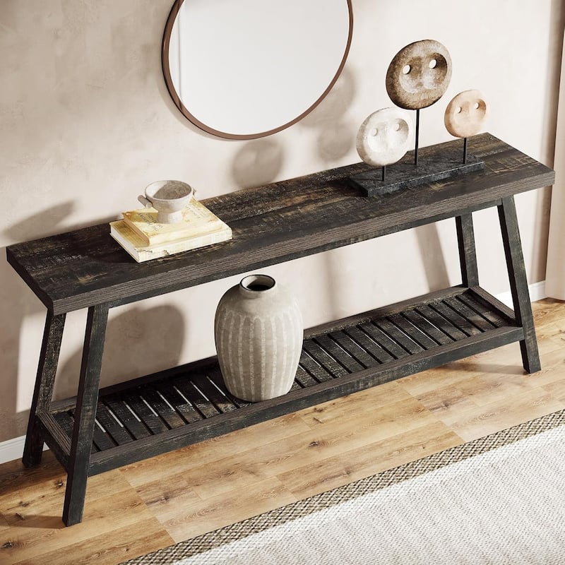 70.9 Inches Wood Farmhouse Console Entryway Table for Entrance